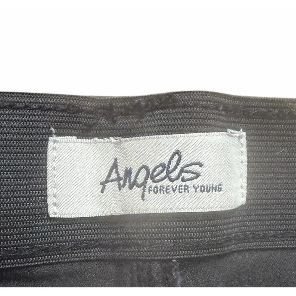 Angels Forever 360 Sculpt Skinny Mid-Rise Jeans Size 10 Black 3511-12